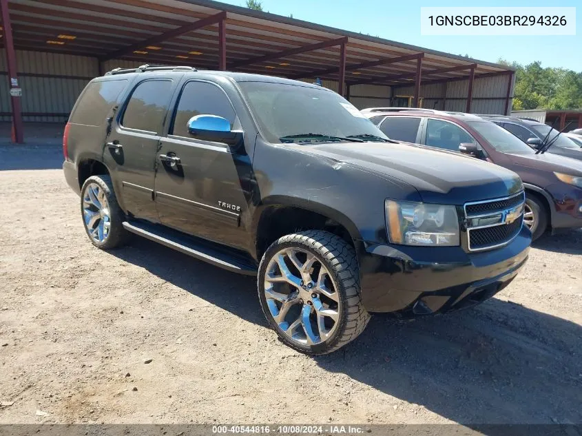 2011 Chevrolet Tahoe Lt VIN: 1GNSCBE03BR294326 Lot: 40544816