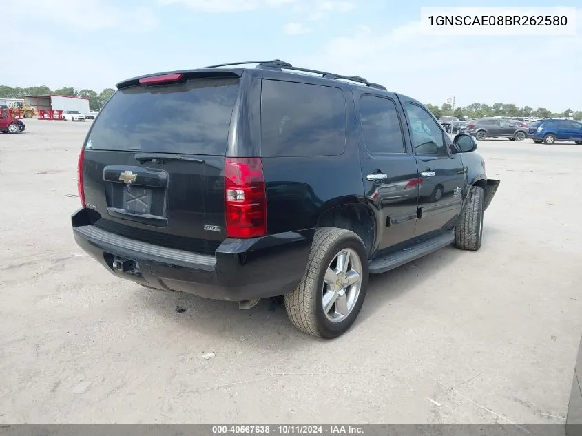 1GNSCAE08BR262580 2011 Chevrolet Tahoe Ls