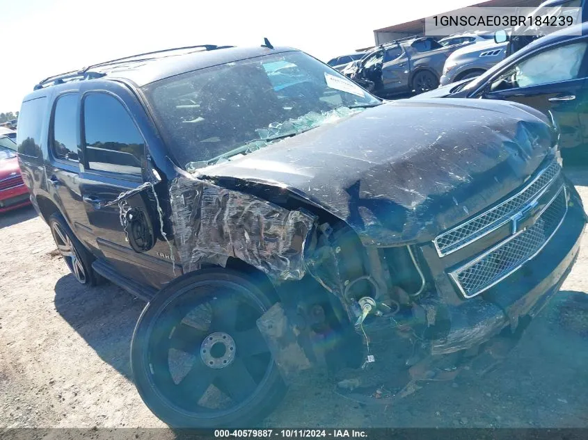 2011 Chevrolet Tahoe Ls VIN: 1GNSCAE03BR184239 Lot: 40579887