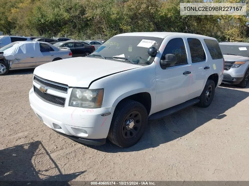 2011 Chevrolet Tahoe Police VIN: 1GNLC2E09BR227167 Lot: 40605374