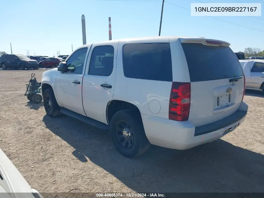 2011 Chevrolet Tahoe Police VIN: 1GNLC2E09BR227167 Lot: 40605374