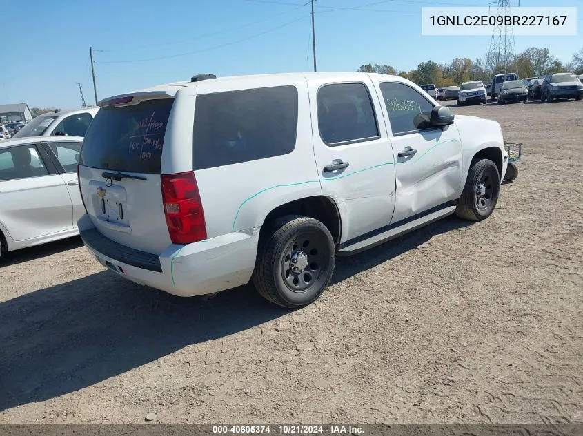 2011 Chevrolet Tahoe Police VIN: 1GNLC2E09BR227167 Lot: 40605374