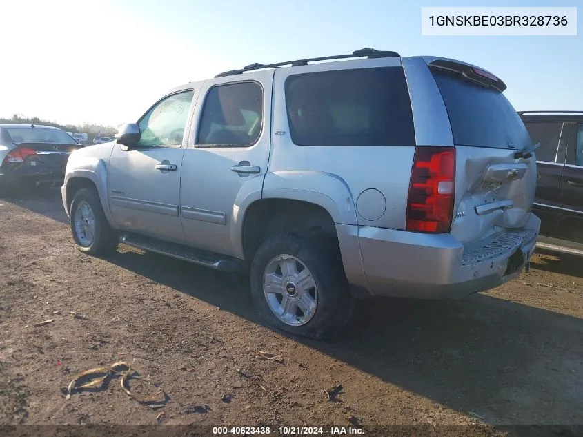 2011 Chevrolet Tahoe Lt VIN: 1GNSKBE03BR328736 Lot: 40623438