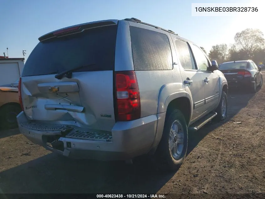 2011 Chevrolet Tahoe Lt VIN: 1GNSKBE03BR328736 Lot: 40623438