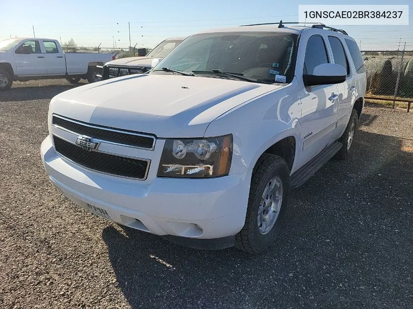 1GNSCAE02BR384237 2011 Chevrolet Tahoe C1500 Ls