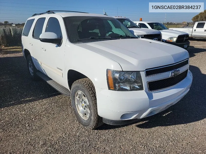 1GNSCAE02BR384237 2011 Chevrolet Tahoe C1500 Ls