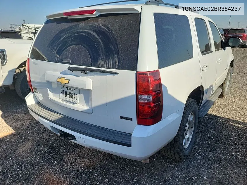 2011 Chevrolet Tahoe C1500 Ls VIN: 1GNSCAE02BR384237 Lot: 40664542