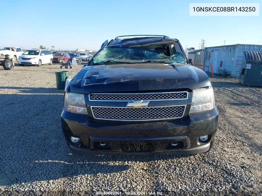 1GNSKCE08BR143250 2011 Chevrolet Tahoe Ltz