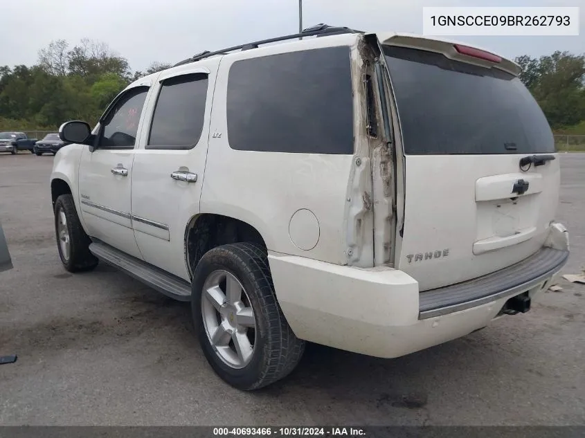 2011 Chevrolet Tahoe Ltz VIN: 1GNSCCE09BR262793 Lot: 40693466