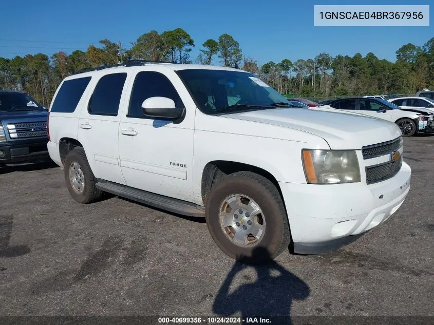 1GNSCAE04BR367956 2011 Chevrolet Tahoe Ls