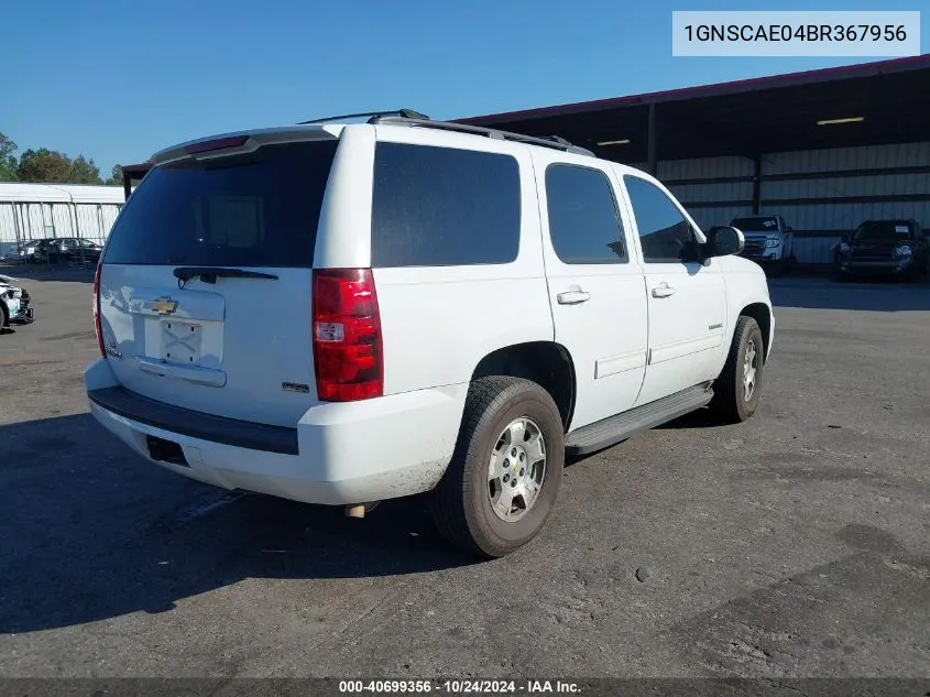 1GNSCAE04BR367956 2011 Chevrolet Tahoe Ls