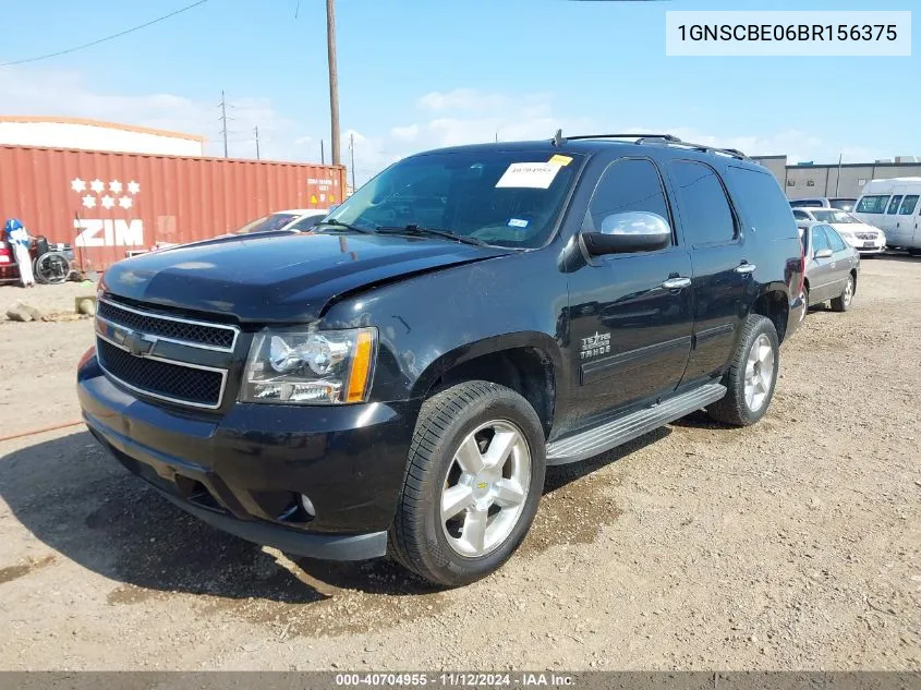 2011 Chevrolet Tahoe Lt VIN: 1GNSCBE06BR156375 Lot: 40704955