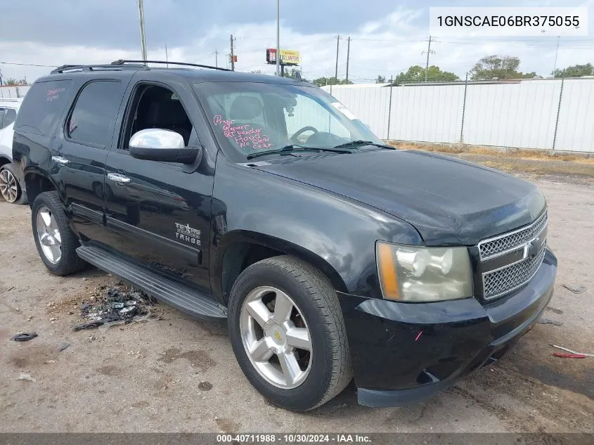 2011 Chevrolet Tahoe Ls VIN: 1GNSCAE06BR375055 Lot: 40711988