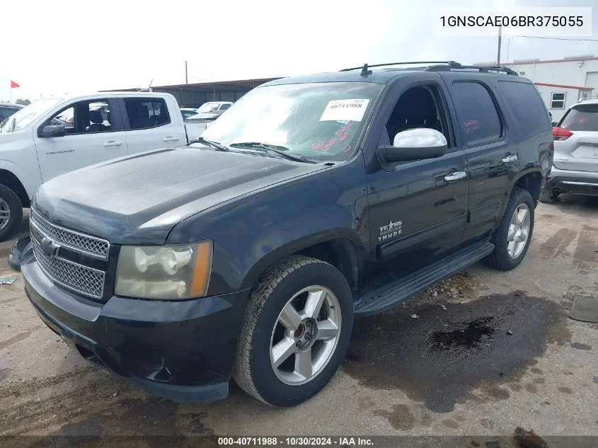 2011 Chevrolet Tahoe Ls VIN: 1GNSCAE06BR375055 Lot: 40711988