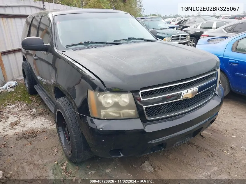 2011 Chevrolet Tahoe Commercial Fleet VIN: 1GNLC2E02BR325067 Lot: 40720926