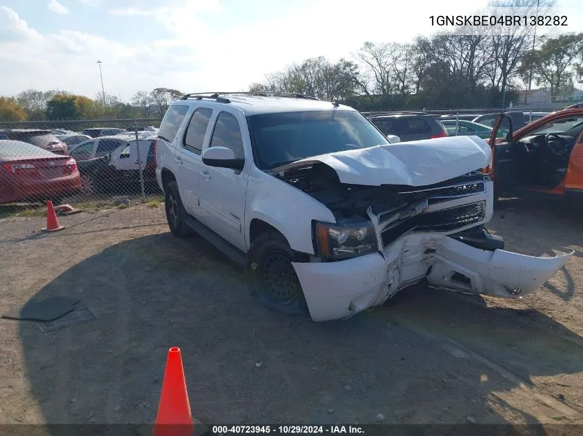 2011 Chevrolet Tahoe Lt VIN: 1GNSKBE04BR138282 Lot: 40723945