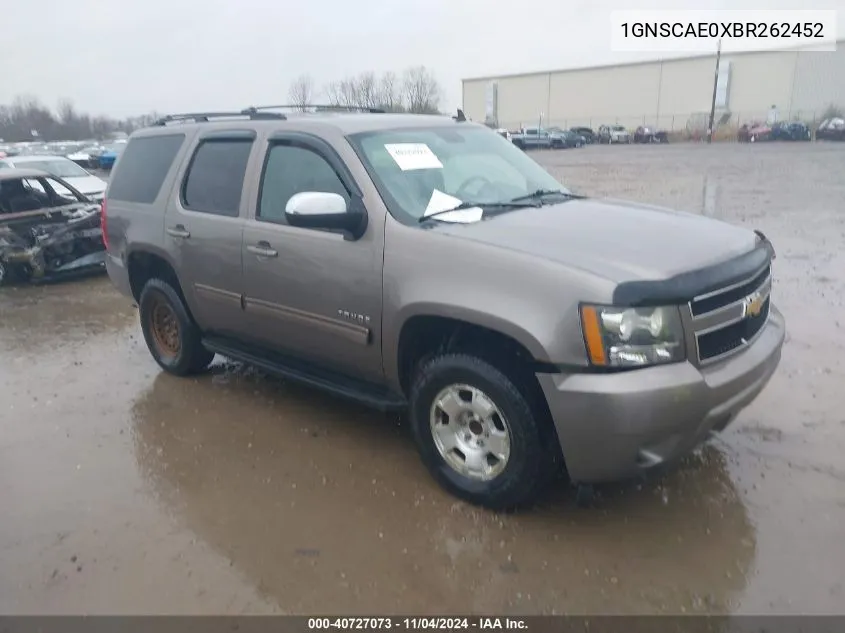 2011 Chevrolet Tahoe Ls VIN: 1GNSCAE0XBR262452 Lot: 40727073