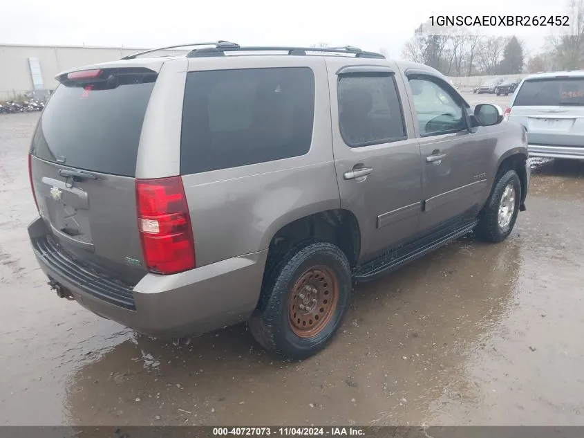 2011 Chevrolet Tahoe Ls VIN: 1GNSCAE0XBR262452 Lot: 40727073