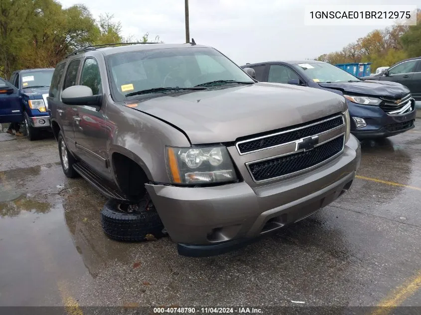 2011 Chevrolet Tahoe Ls VIN: 1GNSCAE01BR212975 Lot: 40748790