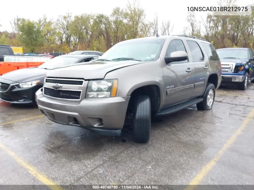 2011 Chevrolet Tahoe Ls VIN: 1GNSCAE01BR212975 Lot: 40748790