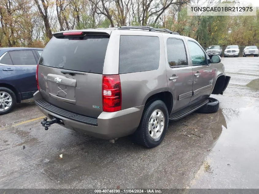 2011 Chevrolet Tahoe Ls VIN: 1GNSCAE01BR212975 Lot: 40748790