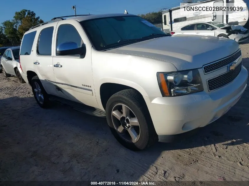 2011 Chevrolet Tahoe Ltz VIN: 1GNSCCE02BR219039 Lot: 40772018