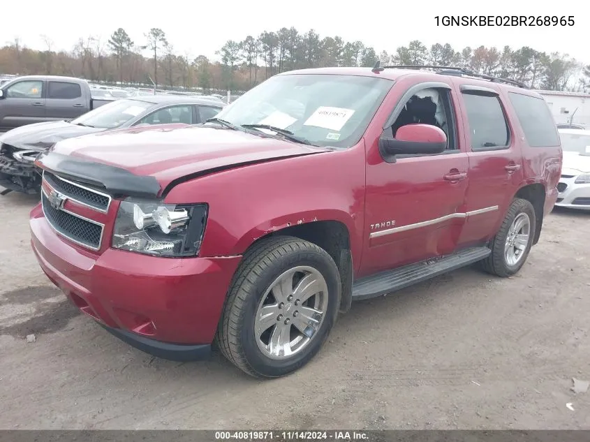 2011 Chevrolet Tahoe Lt VIN: 1GNSKBE02BR268965 Lot: 40819871