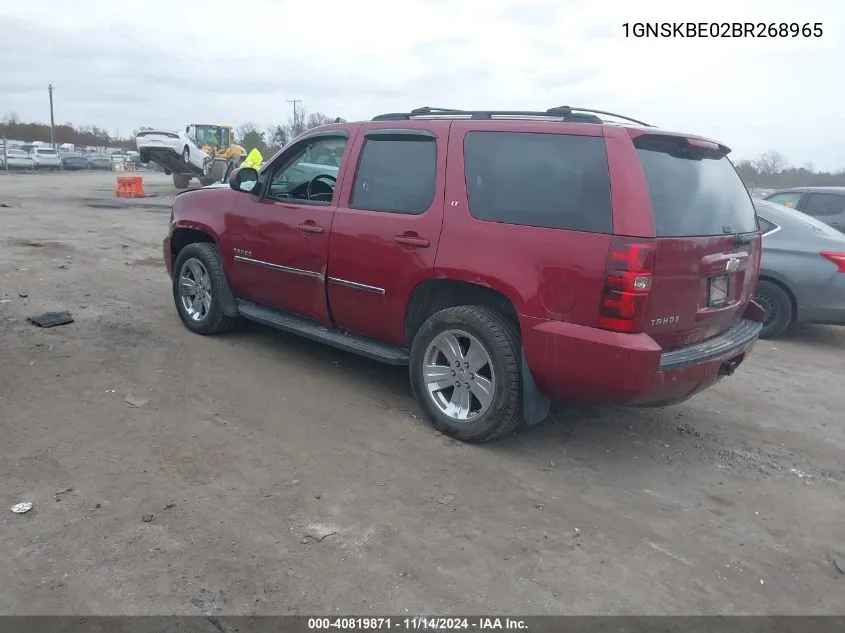 2011 Chevrolet Tahoe Lt VIN: 1GNSKBE02BR268965 Lot: 40819871