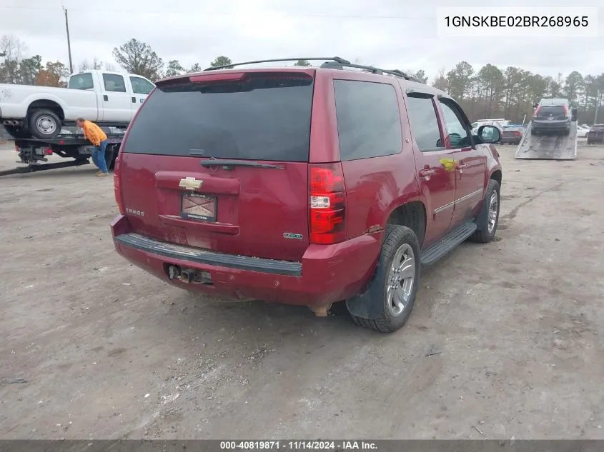 2011 Chevrolet Tahoe Lt VIN: 1GNSKBE02BR268965 Lot: 40819871