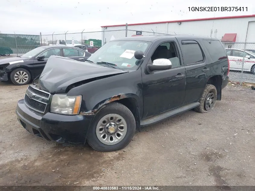 2011 Chevrolet Tahoe Commercial Fleet VIN: 1GNSK2E01BR375411 Lot: 40833583