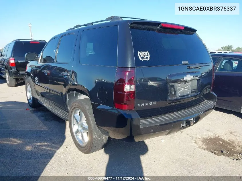 2011 Chevrolet Tahoe Ls VIN: 1GNSCAE0XBR376337 Lot: 40836477