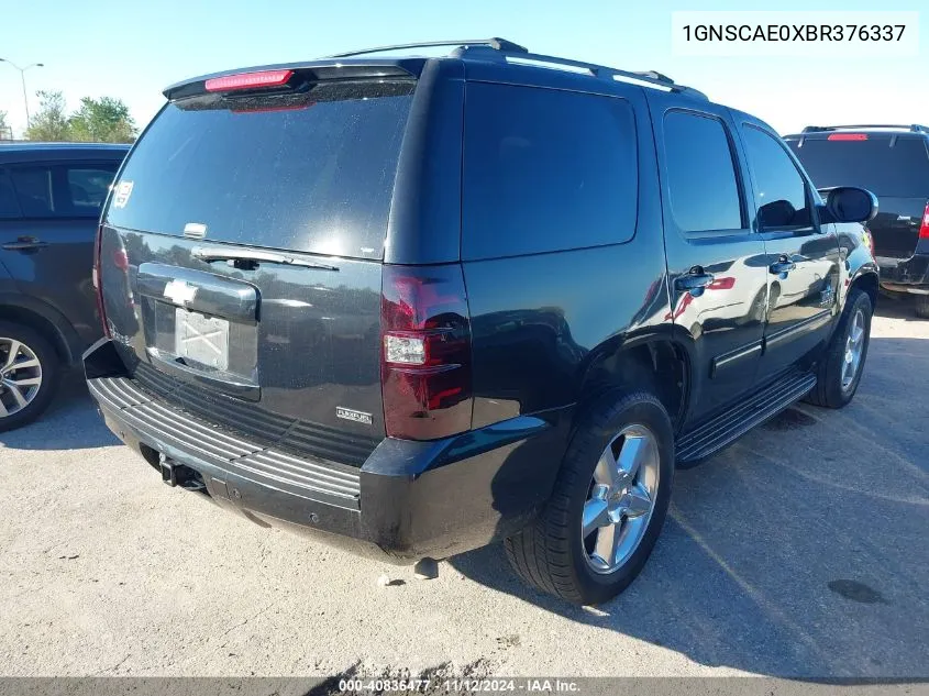 2011 Chevrolet Tahoe Ls VIN: 1GNSCAE0XBR376337 Lot: 40836477