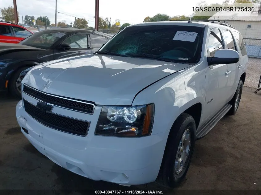 2011 Chevrolet Tahoe Ls VIN: 1GNSCAE04BR175436 Lot: 40847767