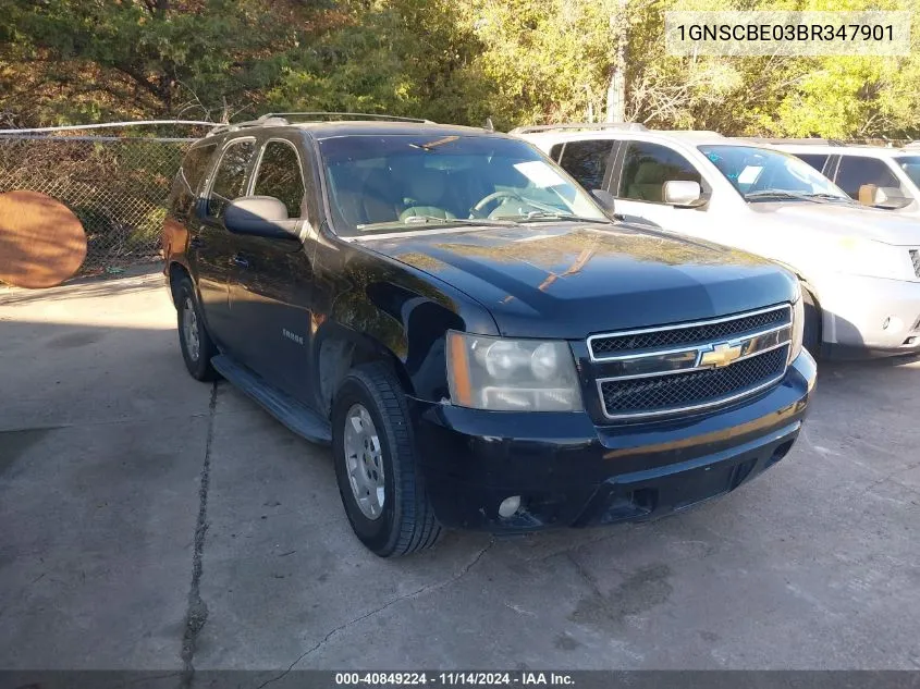 2011 Chevrolet Tahoe Lt VIN: 1GNSCBE03BR347901 Lot: 40849224