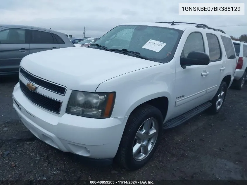 2011 Chevrolet Tahoe Lt VIN: 1GNSKBE07BR388129 Lot: 40859203