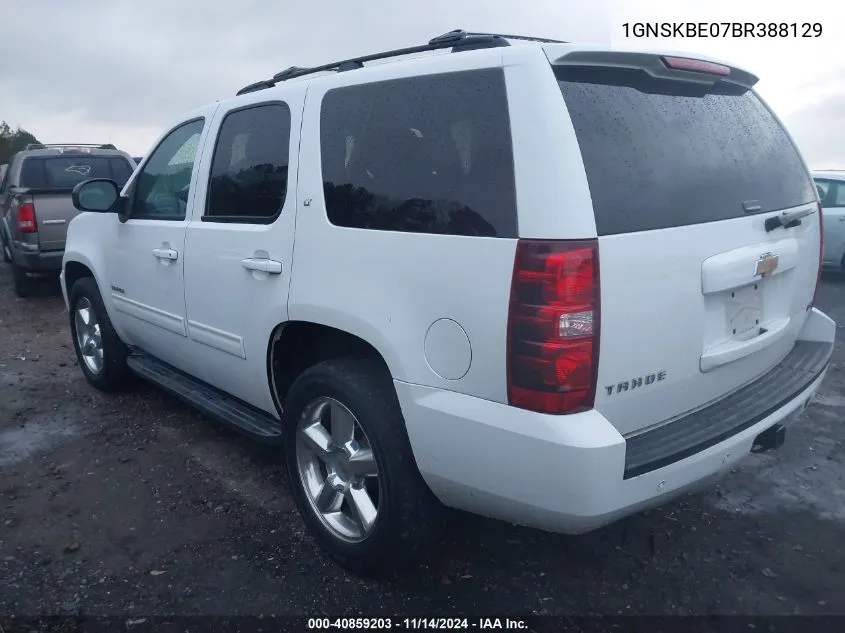 2011 Chevrolet Tahoe Lt VIN: 1GNSKBE07BR388129 Lot: 40859203