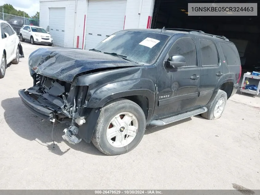 2012 Chevrolet Tahoe Lt VIN: 1GNSKBE05CR324463 Lot: 26479529