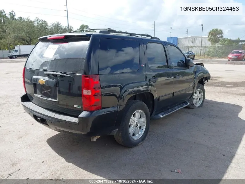 2012 Chevrolet Tahoe Lt VIN: 1GNSKBE05CR324463 Lot: 26479529