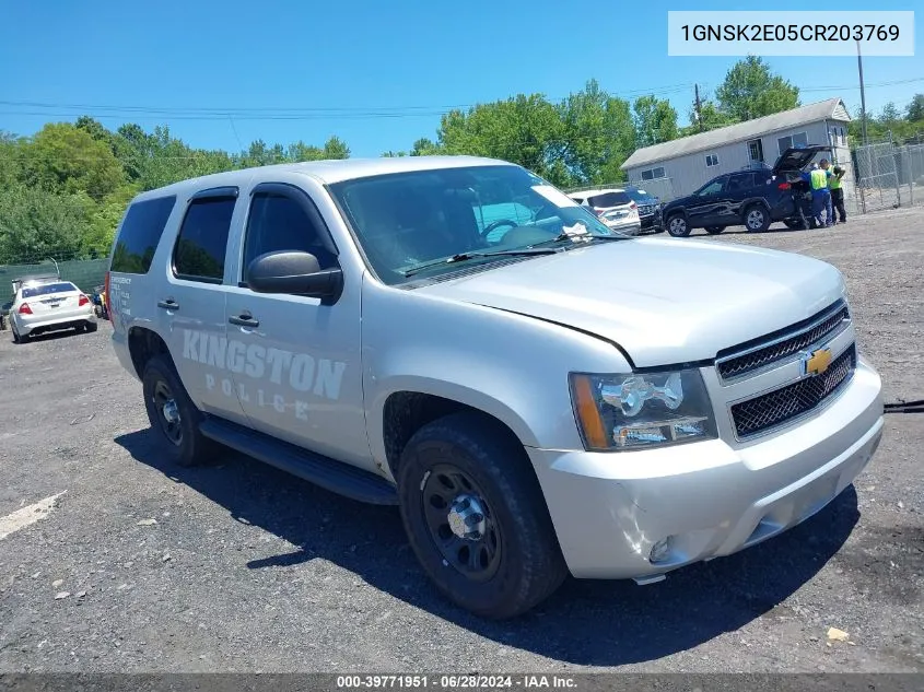 1GNSK2E05CR203769 2012 Chevrolet Tahoe Commercial Fleet