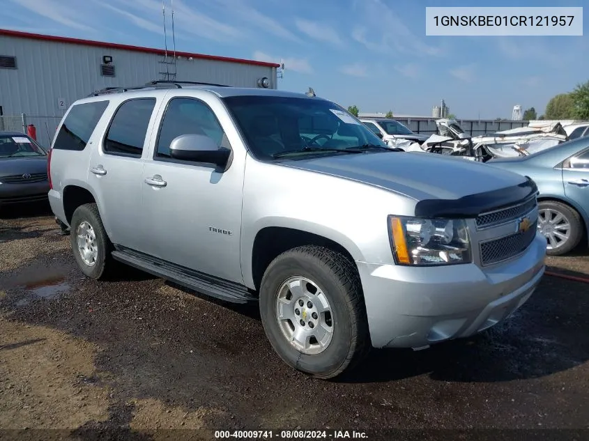 2012 Chevrolet Tahoe Lt VIN: 1GNSKBE01CR121957 Lot: 40009741