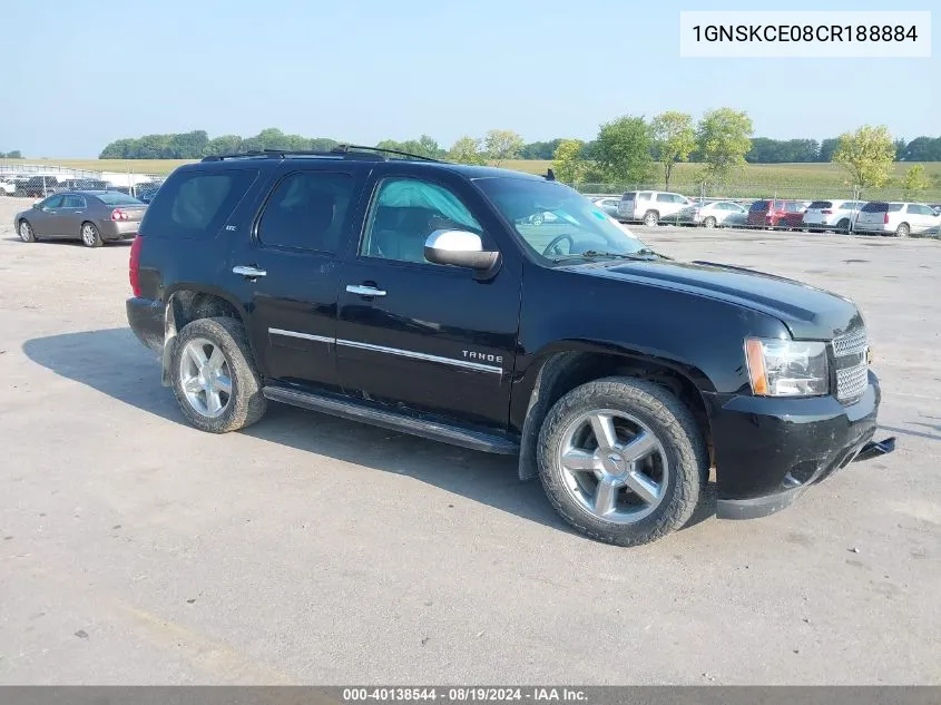 2012 Chevrolet Tahoe Ltz VIN: 1GNSKCE08CR188884 Lot: 40138544