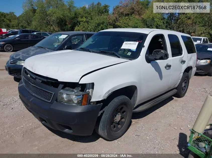 1GNLC2E0XCR187568 2012 Chevrolet Tahoe Commercial Fleet