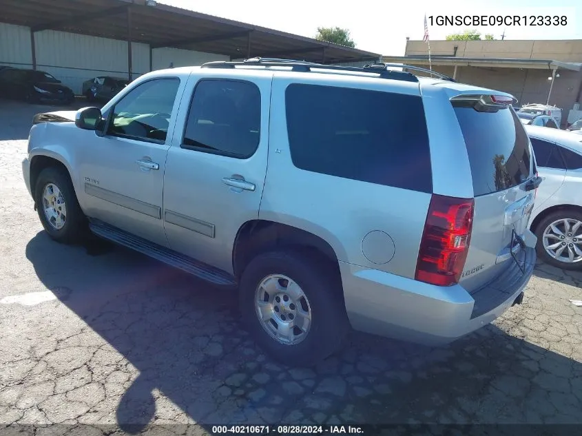 2012 Chevrolet Tahoe Lt VIN: 1GNSCBE09CR123338 Lot: 40210671