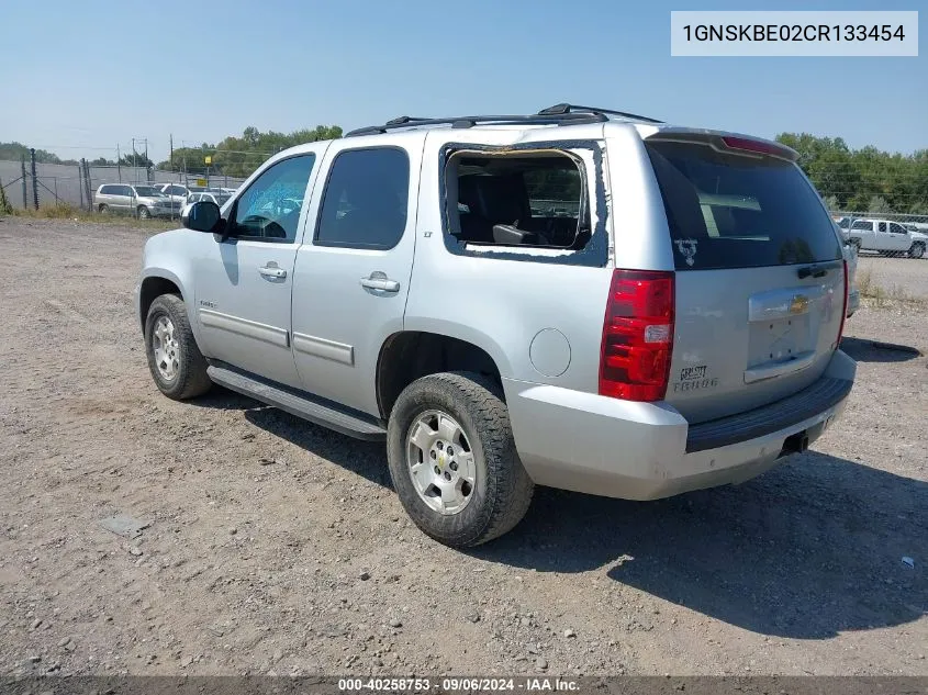 2012 Chevrolet Tahoe Lt VIN: 1GNSKBE02CR133454 Lot: 40258753