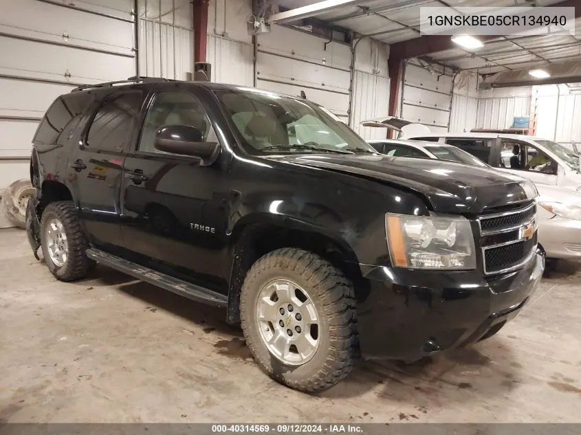 1GNSKBE05CR134940 2012 Chevrolet Tahoe Lt