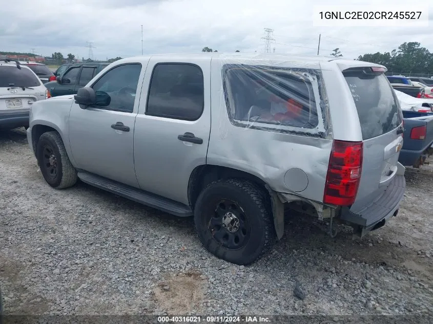 2012 Chevrolet Tahoe Police VIN: 1GNLC2E02CR245527 Lot: 40316021