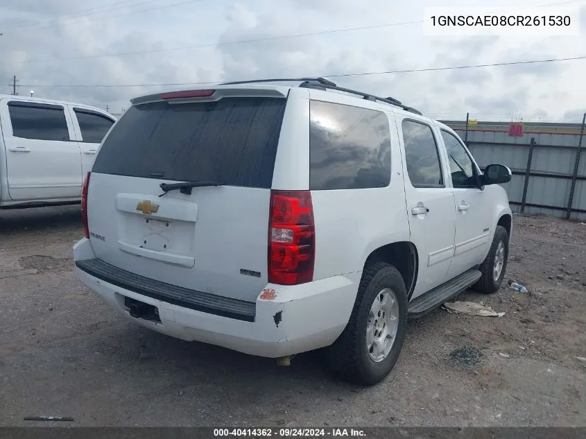 2012 Chevrolet Tahoe C1500 Ls VIN: 1GNSCAE08CR261530 Lot: 40414362