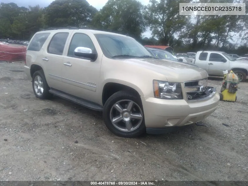 2012 Chevrolet Tahoe Ltz VIN: 1GNSCCE01CR235718 Lot: 40478768