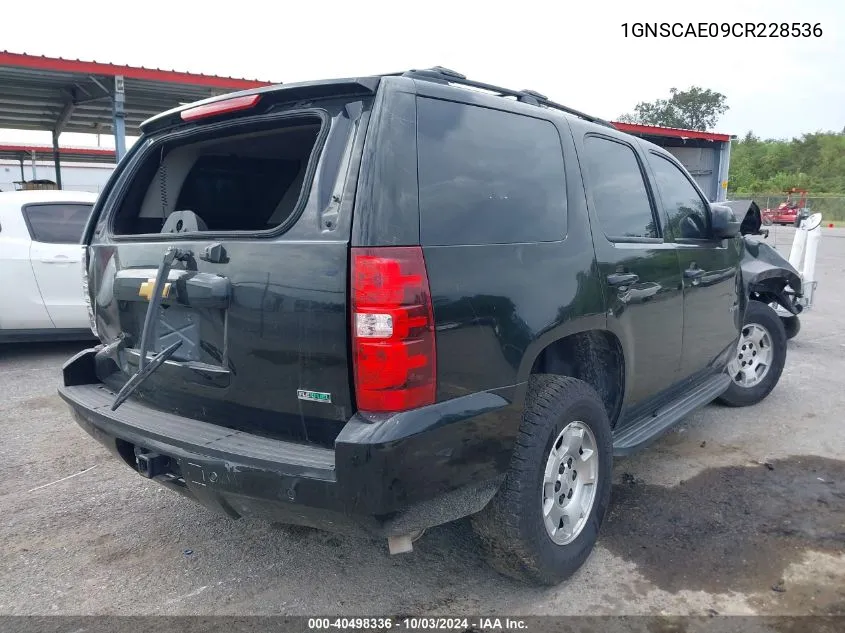 2012 Chevrolet Tahoe Ls VIN: 1GNSCAE09CR228536 Lot: 40498336