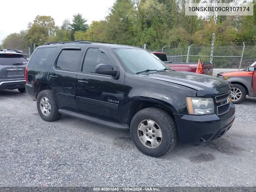 2012 Chevrolet Tahoe Lt VIN: 1GNSKBE09CR107174 Lot: 40501045